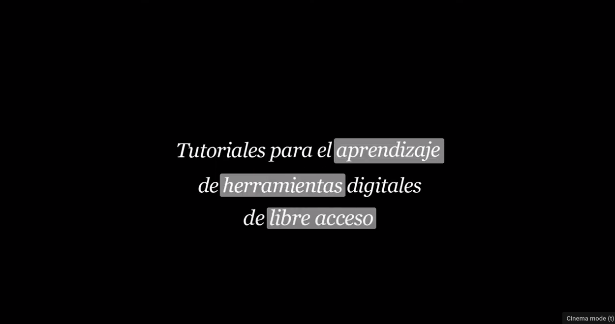 Video tutorial para uso básico